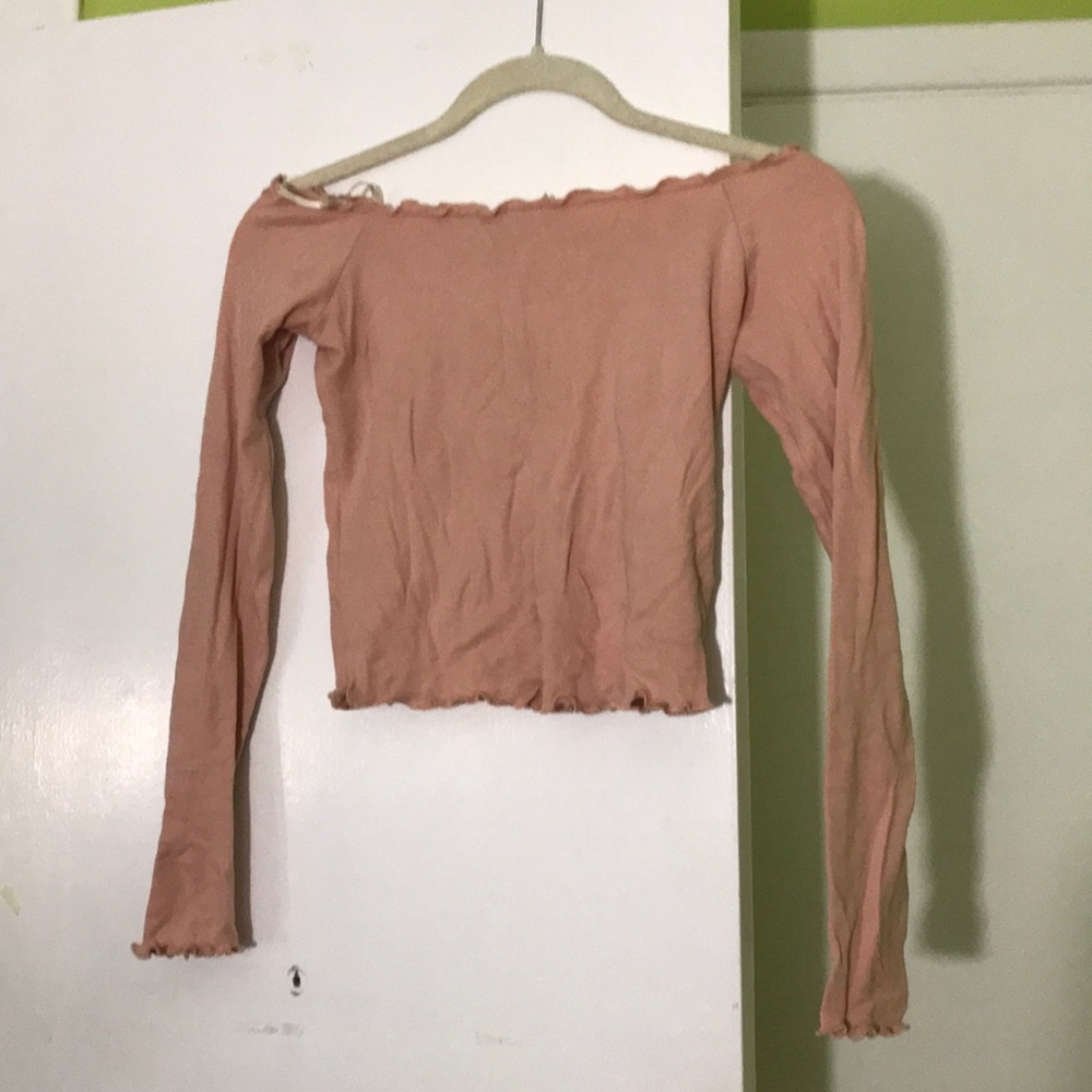 Pink off the shoulder top